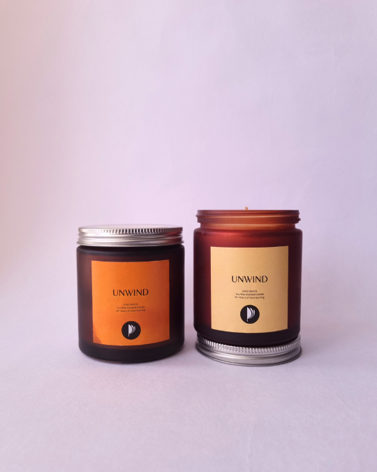 Unwind Bliss Soy Wax Candles (Pack of 2)