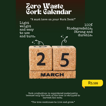 Load image into Gallery viewer, Zero Waste Cork Calendar
