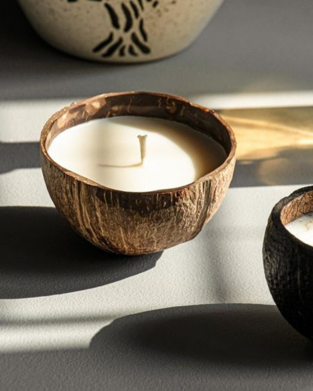 Soy Scented Candle made from waste coconut shell